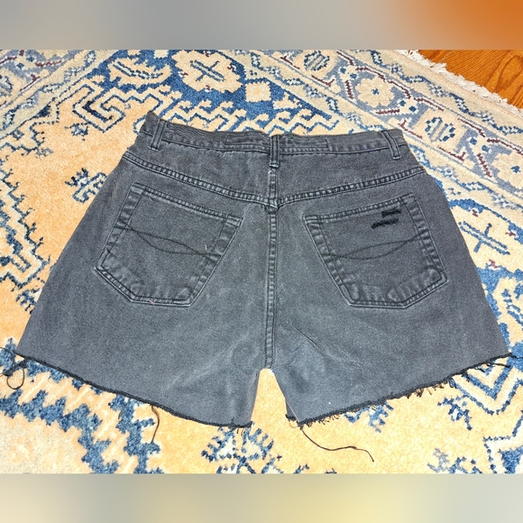Cut-Off HOBO Black Denim Shorts - Picture 2 of 6